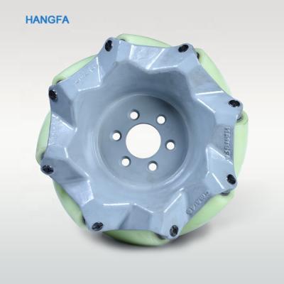 China Material of Construction Shops 16 Inch 1600kg Payload High Quality Omnidirectional Mecanum Wheel for sale