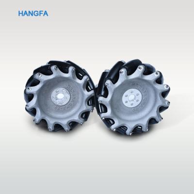 China Heavy Duty 75mm Polyurethane 203.2mm Mecanum Wheel for sale