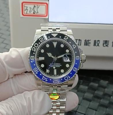 China Factory 3285 126710 Customized Clean Luxury 904L Stainless Steel Automatic Date Waterproof Mechanical GMT2 Watches for sale