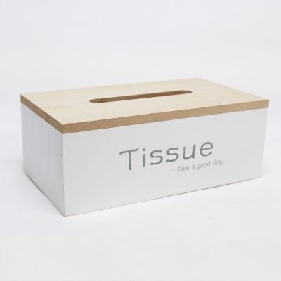 China New Design Eco-friendly Tissue Wooden Box for sale