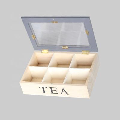 China Wooden Tea Box Household Display Handmade Spice Light Wood Material for sale