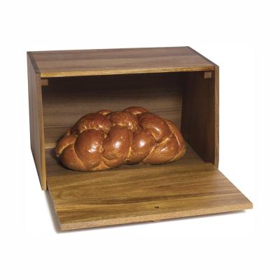 China Cheap viable unfinished tall pine wooden bread box for sale