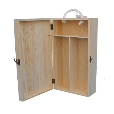 China Recyclable wooden wine box for sale