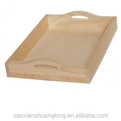 China Viable Pine Unfinished Raw Wood Serving Tray For Sale for sale