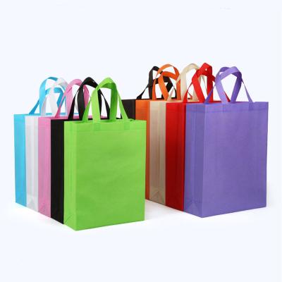 China Factory Supplier Promotional Cheap Handled Nonwoven Shopping Bags With Logo for sale