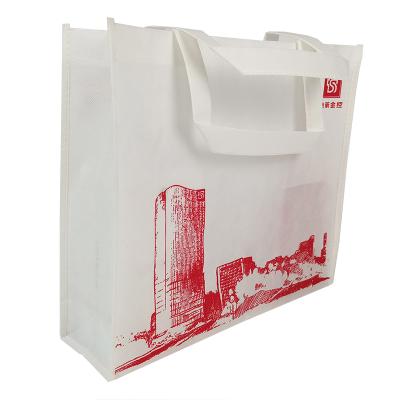 China Handled Handbag Hot Sale Logo Printed Reusable Non Woven Shopping Bag for sale