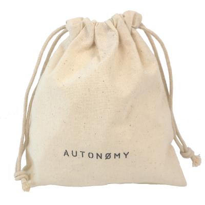 China Recyclable Natural Color Cotton Dust Bag For Handbag With Logo Print for sale