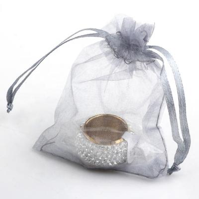 China White Drawable Gift Organza Bags Small Favor Packaging Bags And Pouches Wedding Gift Bag for sale