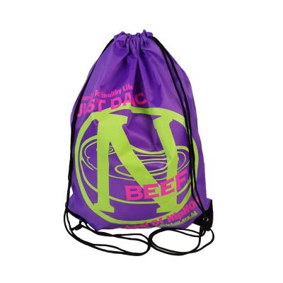 China Waterproof Customized Color Polyester Sports Basketball Backpack Bag Drawstring Bag for sale