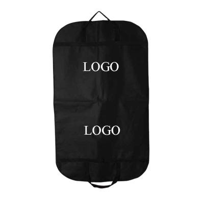 China Custom Logo Non-Woven Garment Cover Suit Bag Custom Hot Selling Suit Non-woven Foldable Non-woven Suit Bag Clothes Cover Travel Storage Bag for sale