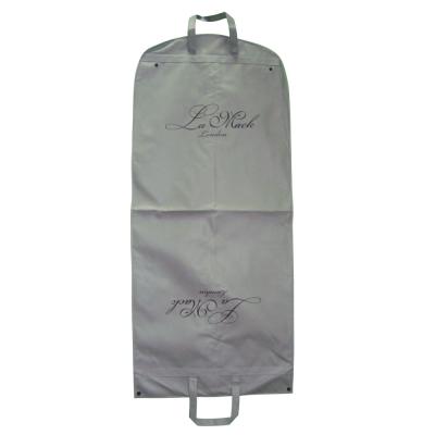 China Eco-Friendly Non Woven Foldable Customized Logo Gament Suit Bag With Zipper for sale