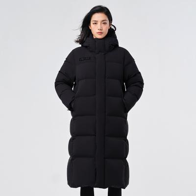 China Ladies Breathable Custom Korean Winter Ladies Fashion Style Warm Anorak Coats Long Bubble Outdoor Stripper Goose Down Jackets for sale