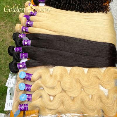 China Feature 100% Brazilian Virgin Mink Hair Bundles, Double Drawn Hair, Unprocessed Slot Extensions Hair for sale