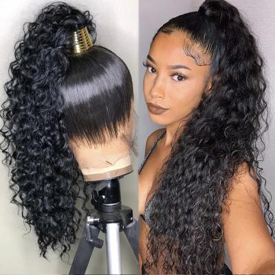 China Feature New Arrival 360 Hair 370 Lace Wig With Baby Hair,Pre Plucked Curly Raw Hair Wigs,Natural Transparent 360 Lace Wigs Seller for sale