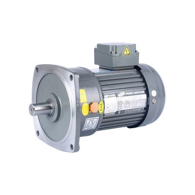 China 750W 1HP 110V 220V 380V vertical asynchronous small gear reduction motor induction gear motor with brake for sale