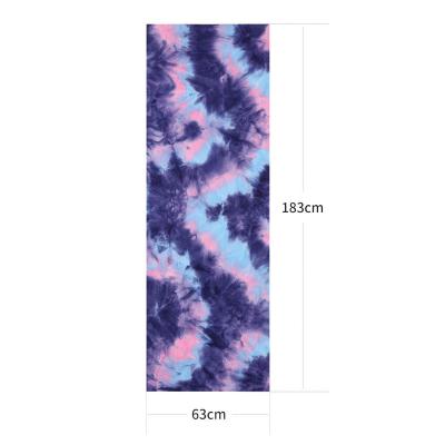 China Prevent Slip On Yoga Mat Bond High End Dye Printed Silicon Yoga Towel Non Slip for sale