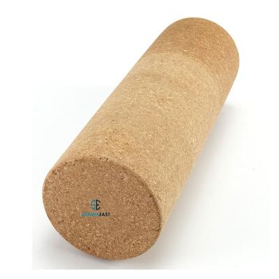 China Pain Relief Customized Size And OEM Logo 18 Inch Cork Foam Roller Available Long Sale for sale