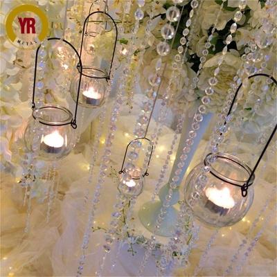 China Cheap Wedding Plastic Acrylic Chain Ceiling Decoration Hanging Supplies for sale