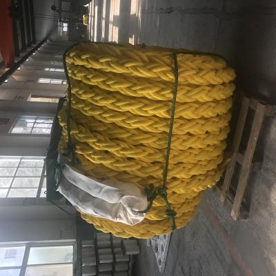 China High Strength High Quality 8 Strand Hawser Rope , PP Rope 38MM for sale