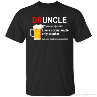 China Anti Wrinkle Mens Druncle Definition T-shirt Gift For Uncle Drunk By Uncle Funny Fun T-shirt Gifts Tees Tops For Men for sale