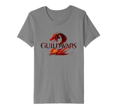 China Anti-wrinkle hot gaming guild battles 2 t-shirt wholesale printed guild battles 2 t-shirt for sale