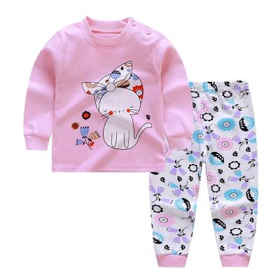 China Organic Cotton Print Anti Shrink 2 Piece Wear Set For Kids for sale