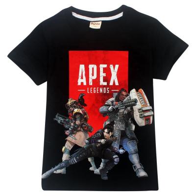 China 2021 hot legends game apex legends youth printed t-shirt anti-shrink stock no moq china printed apex legends cotton t-shirt supplier for sale