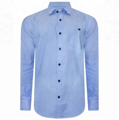 China 2018 Anti-Wrinkle Top Sale Solid Color Men's Woven Shirt Customized China Men's Business Women's Shirt Hot Sale Men's Shirt Supplier for sale