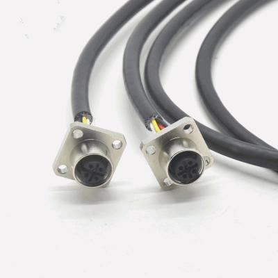 China Waterproof M12 Connector M12 5P M12 OEM Automotive Cable Supplier IP67 IP68 D Custom Shape for sale