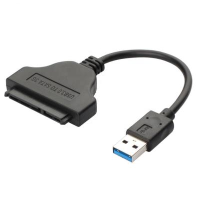 China Computer Manufacturer High Speed ​​2.5 Inch 3Gbps USB 3.0 to SATA 22P Adapter with Optional USB Power Cable for sale