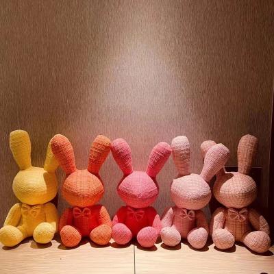 China Kids Gift Drop Shipping Cotton Doll Valentine's Day Gift Bunny Plush Toy Living Room Ornament for sale