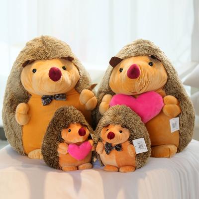 China Kids Gift New Design custom wholesale Cute Kawaii Soft Stuffed Animal products small Couple love hedgehog plush toys for girls and boys for sale