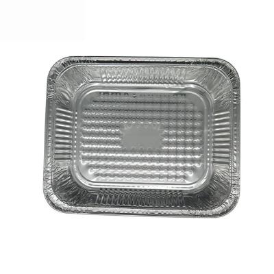 China Eco - Friendly Large Size Food Grade Takeaway Food Package Aluminum Foil Container With Lid for sale