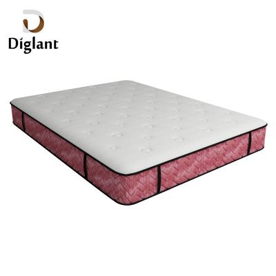 China Custom high quality 100% natural latex spring koil king box spring cooling individual coil mattress D146 for sale