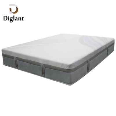 China Eco-friendly D25 Diglant Gel Memory Foam Foldable King Size Natural Latex Inflatable Mattress Latest Double Single Bed Fabric for sale