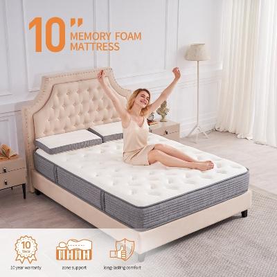 China Diglant Double Bed King Size Gel Natural Latex Memory Foam Foldable Mattress Roll Up Pocket Spring In A Box for sale