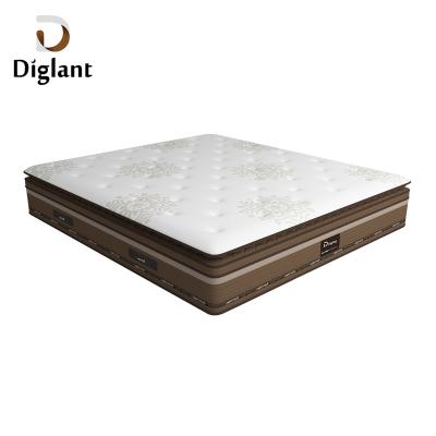 China Diglant D218 Mattress Memory Hotel Bedroom Mattress Cooling Hard Latex Rolled Hybrid Queen Mattress For Furniture for sale