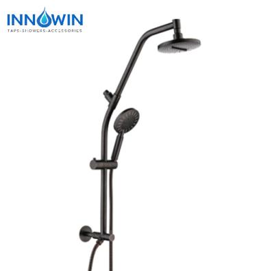 China With INNOWIN,SUS Slide Bar,Drill Free Shower System Column Shower Rail,Plastic Shower Head and Hand Shower,1.75GPM,Oil Rubbed Bronze for sale