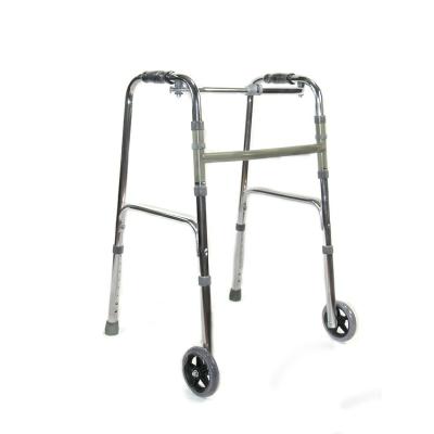 China Aluminum Folding Rollator Walker /Push-down Walker Rollator For Handicapped for sale