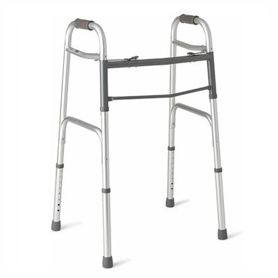 China Aluminum Material Folding Walking Frame Stance Walkers Handicap Medical Disability Walkers Folding Walking Frame For Handicapped for sale