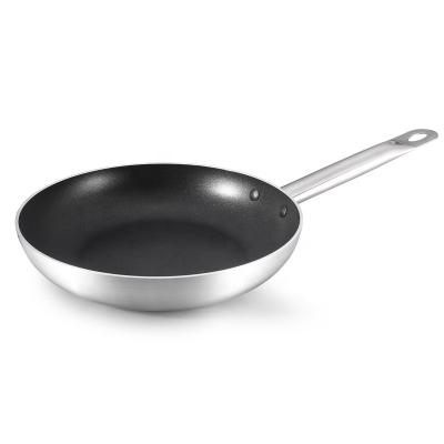 China Sustainable Chefline Cookware Aluminum Alloy Polish Effect Non-stick Frying Pan with SS Handle for sale