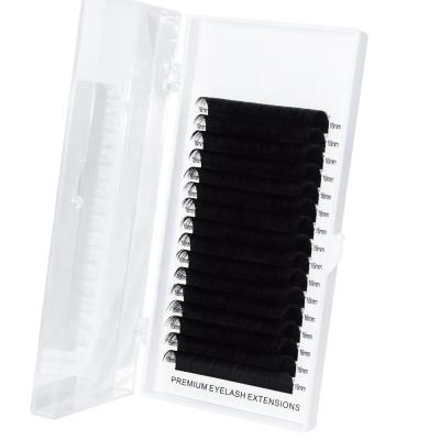 China Volume Lashes Hot Sale Classic Dark Black Mink Lashes Eyelash Extension for sale