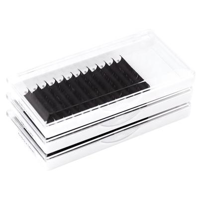 China DoubleTips Song Whips 12Rows PBT Super Soft Handmade Double Tips Ellipse Shiny Lashes for sale