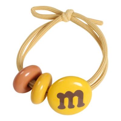 China Cute Fashion Candy Bean Hair Rope Kids Accessories Popular Headwear Cute High Elasticity Hair Band for sale