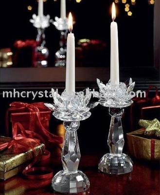 China Europe beautiful lotus crystal candlestick MH-1279 for sale