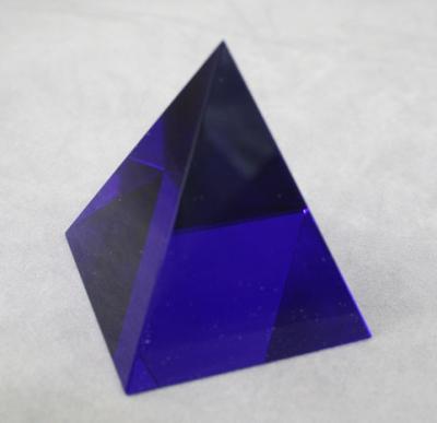 China Crystal Glass Egypt Pyramid blue MH-F0123 from Africa for sale