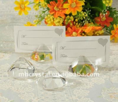 China Europe Crystal Diamond Place Card Holder Wedding Favor MH-B0185 for sale