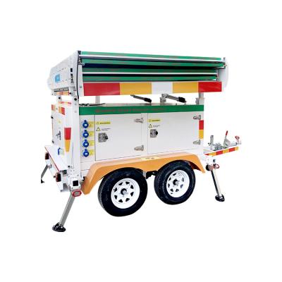 China Industrial Outdoor Solar Sentry Trailer Electric System Mobile Power Station for sale