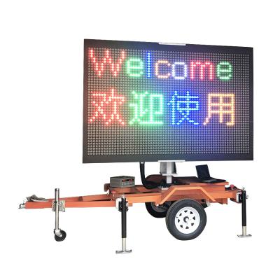 China Traffic Information And Advertising Promotion Solar Power Supply Trailer Variable Message Boards Signs VMs for sale