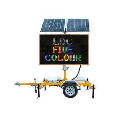 China Traffic Information and Advertising Amber Color Trailer Variable Led Traffic Message Signs Promotion Show 5 Color VMs Board for sale